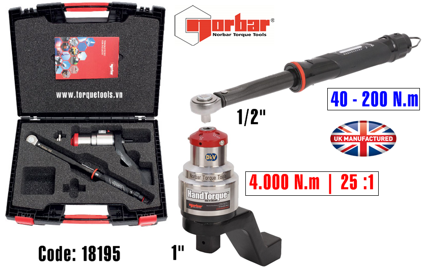 bo co le nhan luc Norbar 18195, Norbar multiplier set 18195